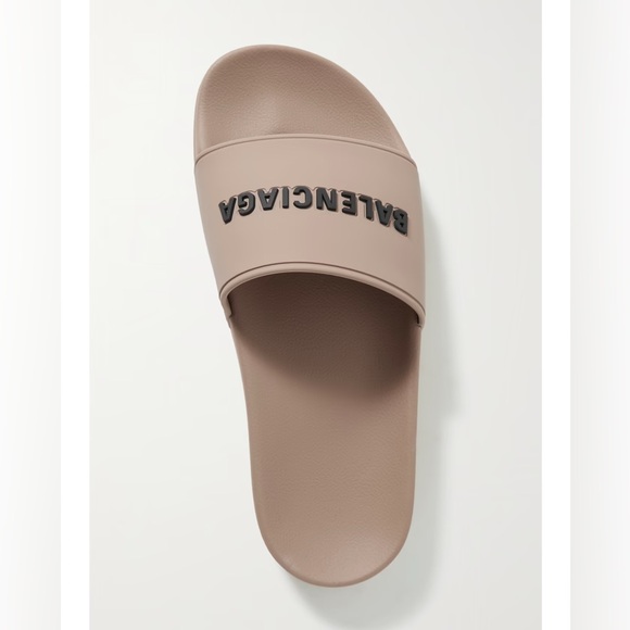 💯- New Authentic Balenciaga Logo Sport Slide Welded logotype pops in texture - Picture 6 of 17